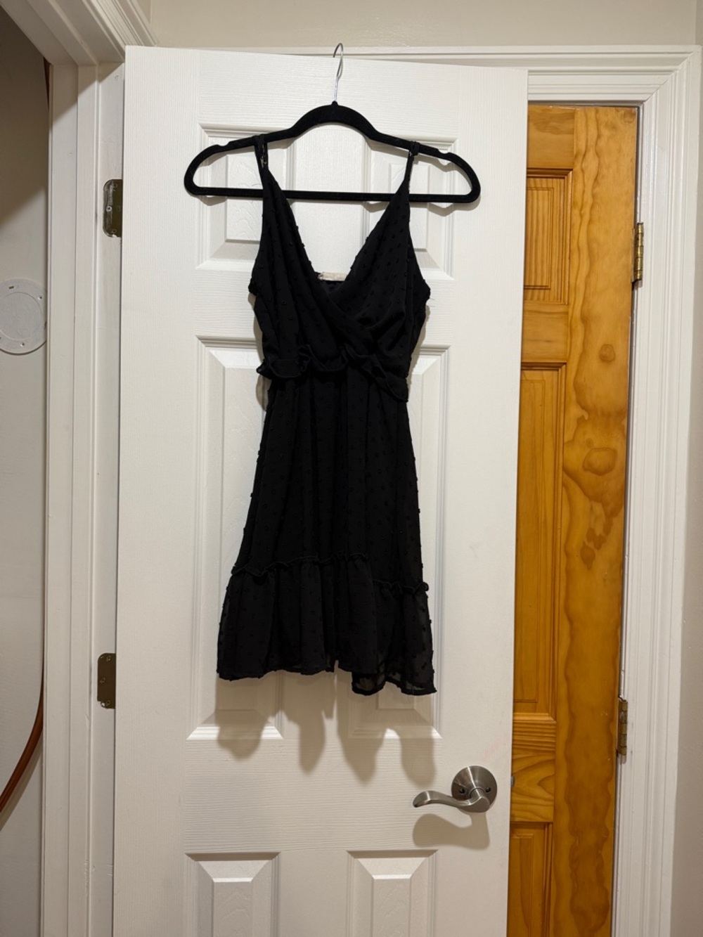 Altar'd State Black Textured Mini Dress